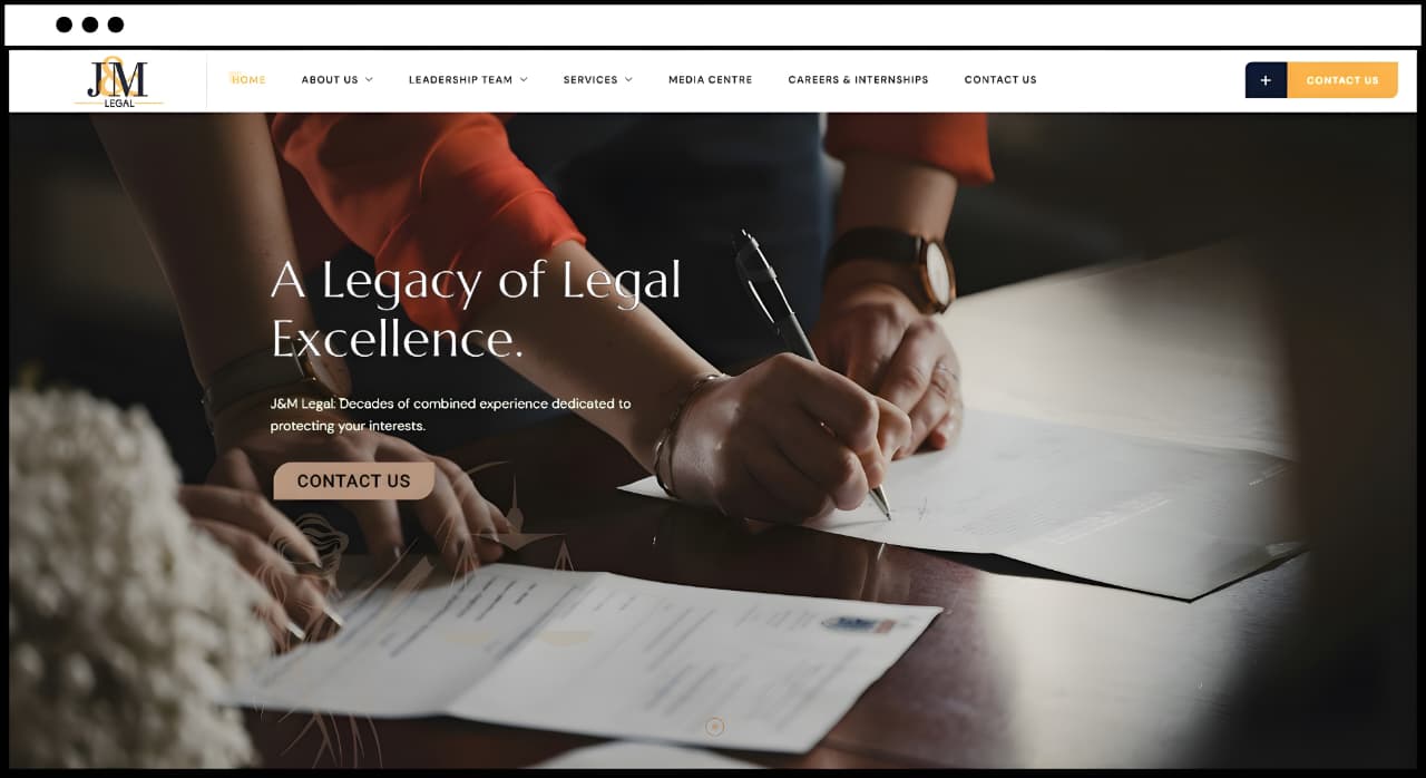 J&M Legal Corporate Website